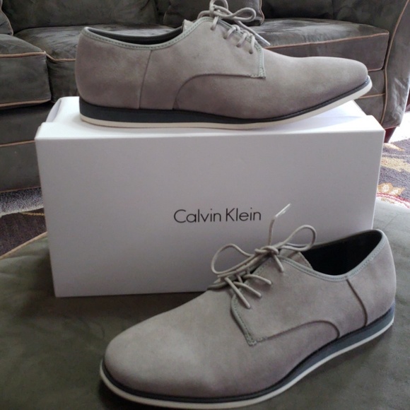 Grey calvin klein shoes Clearance